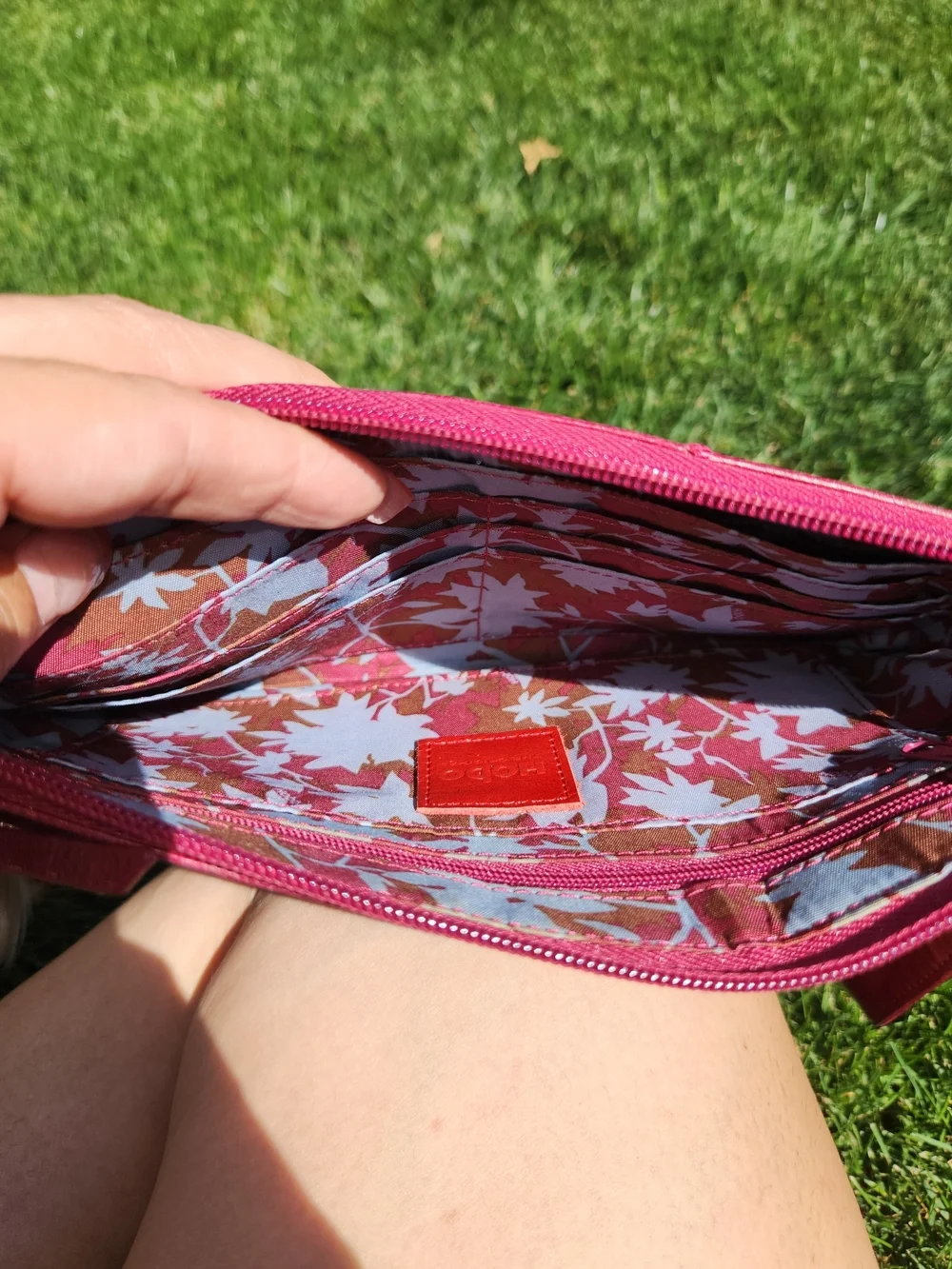 Hobo Leather Clutch Bag
